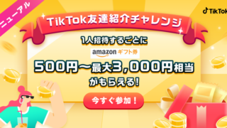 所要時間5分】TikTok Liteアプリをインストールして4,000円GETする方法